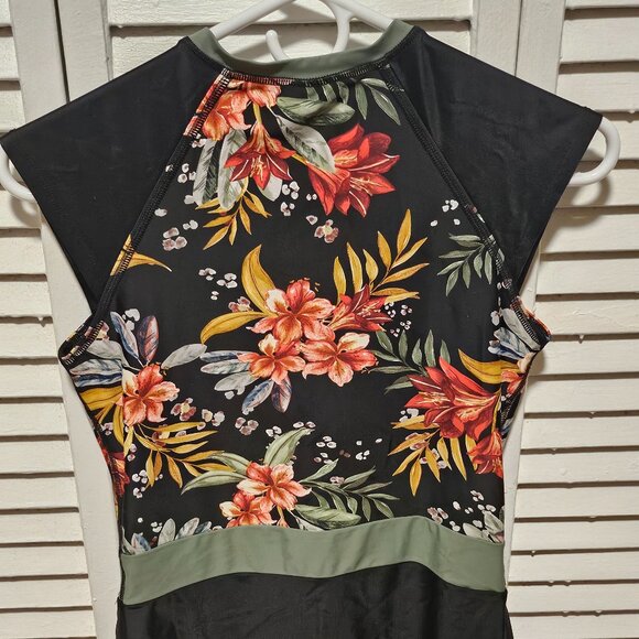 Body Glove Women's Stand Up Zip Front Paddle One Piece Swimsuit UPF 50+ size L - Picture 2 of 5